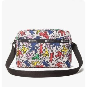 LeSportsac Keith Haring dancing dogs Daniella Crossbody.